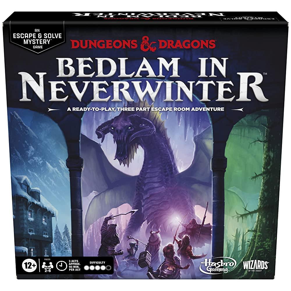 Hasbro Gaming Dungeons  Dragons: Bedlam in Neverwinter 보드 게임 탈출 방 만 12세 이상 2-6명의 플