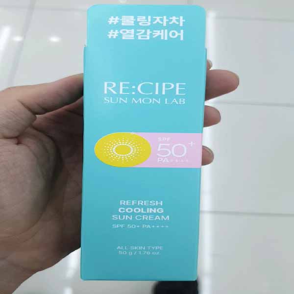 레시피 선몬랩 리프레시 쿨링 선크림 50g
