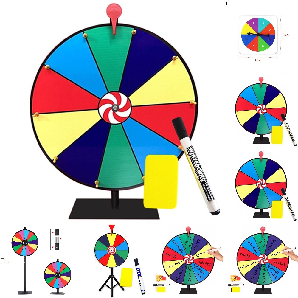 룰렛 돌림판 50CM 뽑기판 추첨기 룰렛판/돌리기/게임/경품/추첨/원판/대형/추첨판/공부방/교회/교회추첨판