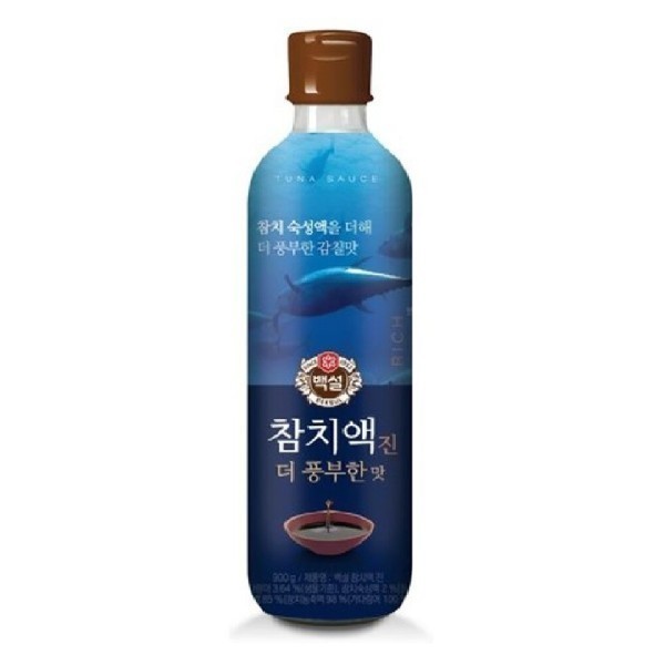 CJ 백설 참치액 진 더 풍부한맛 900g x 12개 박스