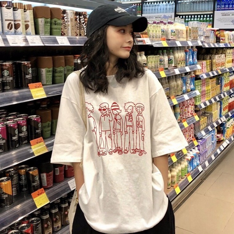 [오늘출발]블루루마켓 피플 루즈 박스 티셔츠 BI-A200140