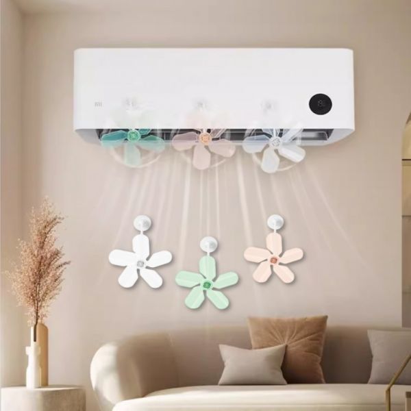 무동력 공기순환 팬 바람개비 에어컨날개 에어컨 빨판