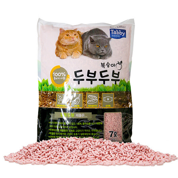 [오늘출발] 태비토퍼 두부두부 일반입자 복숭아 7L x 6개 두부모래