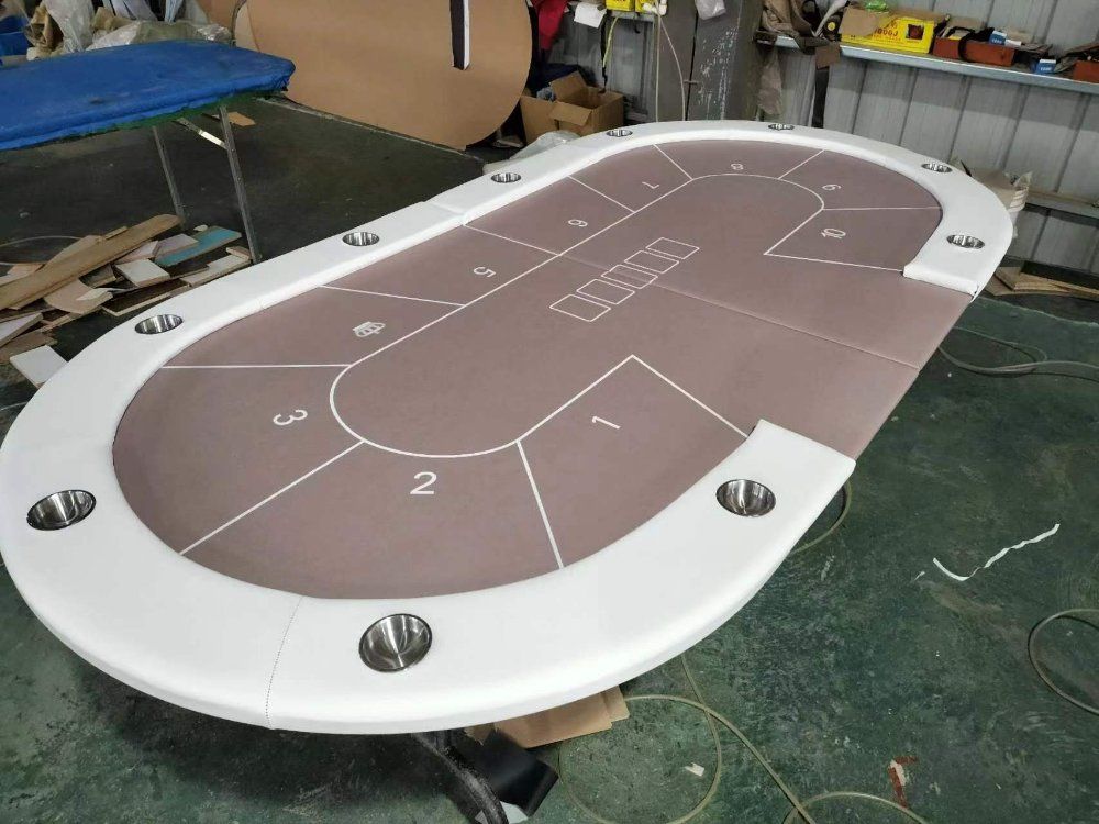 포커 홀덤 테이블 카지노 바카라 블랙잭 10인용 탁자 로터스 뿌리 파우더 240x120cm 탁상 다리