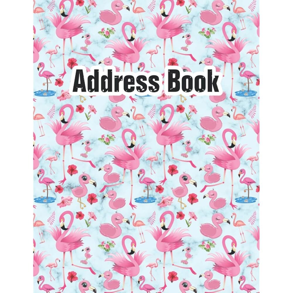 [오늘출발] 주소록: 생일을 맞아 플라밍고 테마의 환상적인 선물로 긴급 주소 전화 이메일 알파벳 정리함을 보관하기에