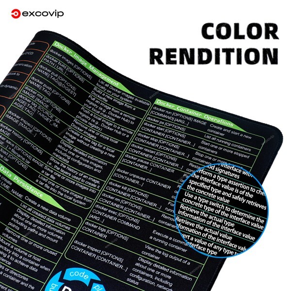 [오늘출발] EXCO DevOps 엔지니어 마우스 패드 대형 Docker Kubernetes Jenkins Git 단축키 치트 키보드 컴퓨터 책상