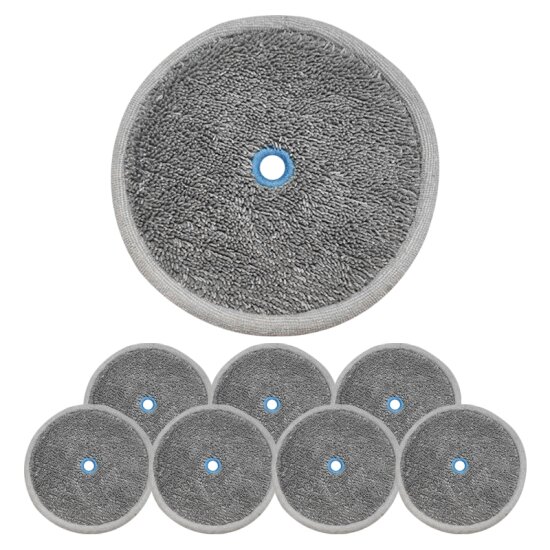 [호환] 엔비 리빙만렙 에브리봇 쓰리스핀 엣지 호환 극세사 걸레 패드 8개 로봇 청소기 리필