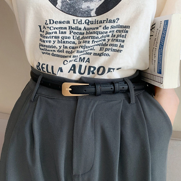 자스민 여자 포인트 얇은 슬림 원피스 정장 가죽 여성 벨트 당일발송가능+무료배송