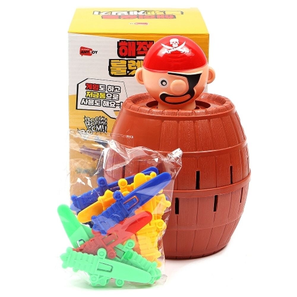 해적술통 룰렛 게임기 보드게임 비식품 1박스x 3개입/기억력게임/전략/게임/복불복/두뇌/전통/모음/성인