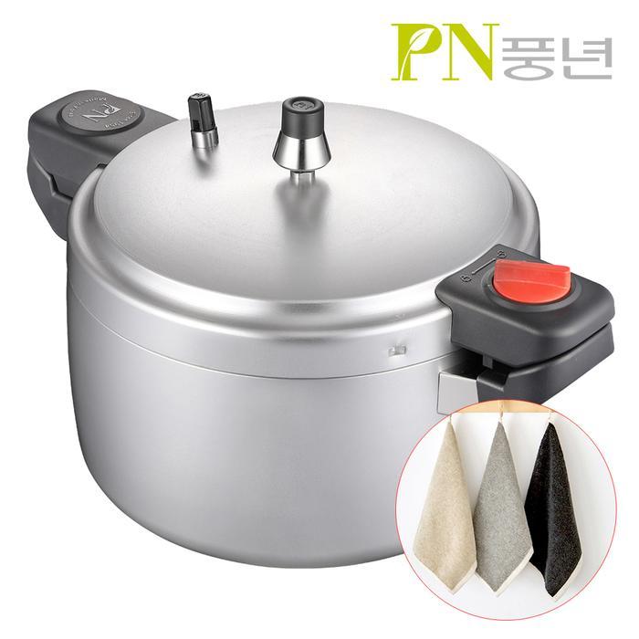 고급 핸드타월 사은품 증정 풍년압력밥솥 손주물 10인용 / 알루미늄 주물