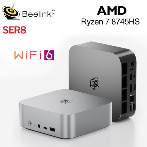 [해외] 미니 게이밍 PC SER8 AMD Ryzen 7 8745HS 24G 32G DDR5 1T NVME PCIe4.0 SSD 2.5Gbps 데스크탑
