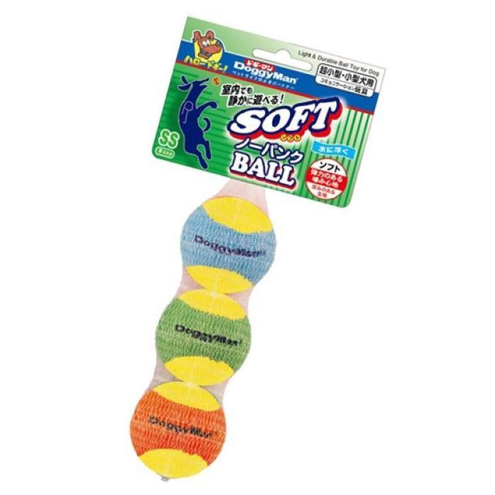 BZE78H9N_49강아지 훈련장난감 도기맨 소프트 볼SS 3p