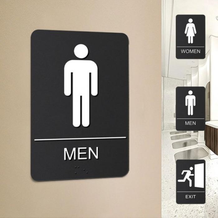 안내표지판 화장실 간편부착표지판 표지판  (3yxP3)