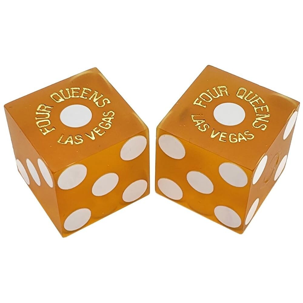 와이드 셀렉션 정품 라스베이거스 카지노 일련 번호가 일치하는 주사위 쌍... 보관 파우치 추가 (포 퀸즈