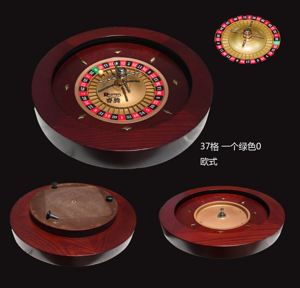 러시안 룰렛 턴테이블 돌림판 원목 카지노 랜덤 게임판 45cm 룰렛(18인치 싱글)