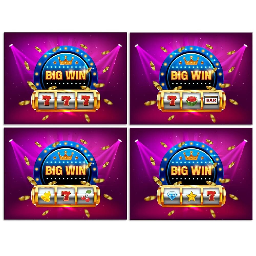 카지노 나이트 파티 도박 스크래치 오프 게임 카드 슬롯 머신 - 비즈니스 상품 그림 - 추첨 티켓 추첨 - 30
