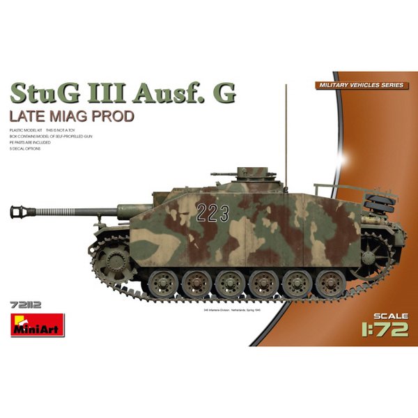 BE72112 1대72 StuG III Ausf. G 후기 미아가오 생산형