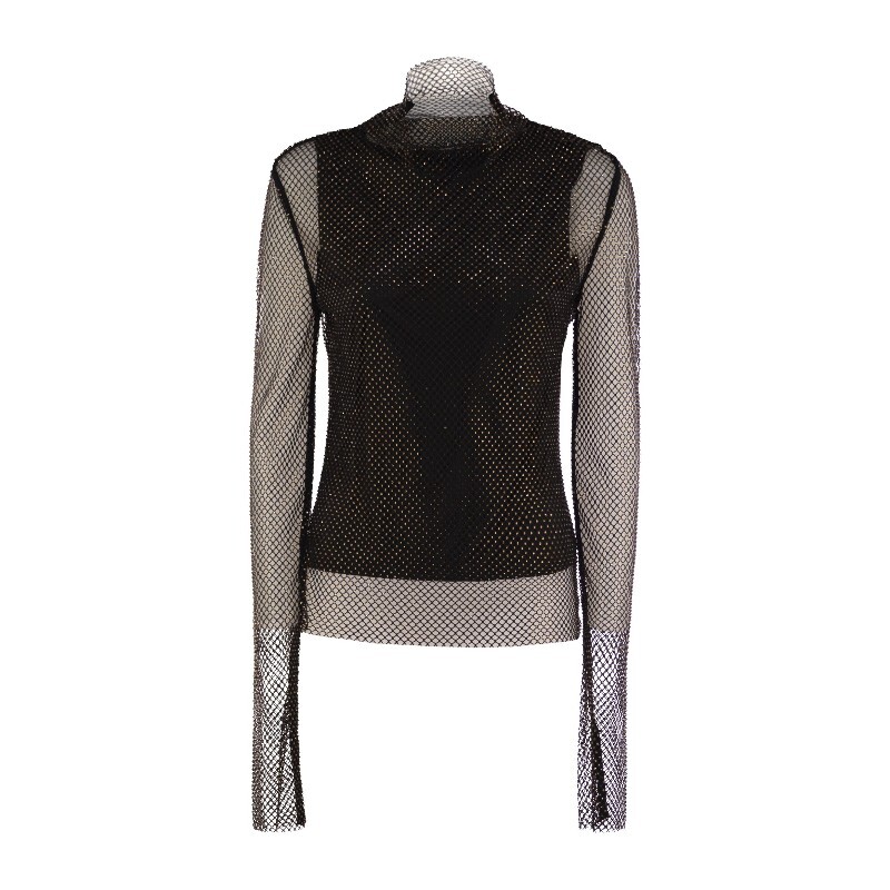 막스마라 스포트막스 제라르다 메쉬 라인스톤 티셔츠 2522946061600 003