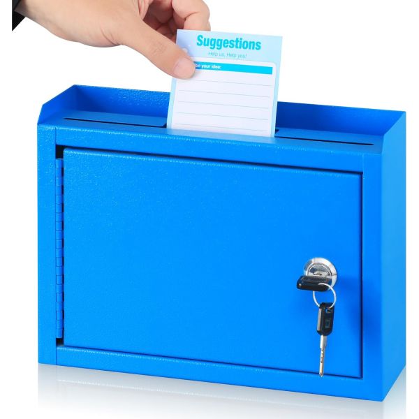 응모함 투표함 추첨함 모금함 교도레드 잠금 및 슬롯이 있는 제안함 사무실용 소형 우편함 안전한 열쇠 투