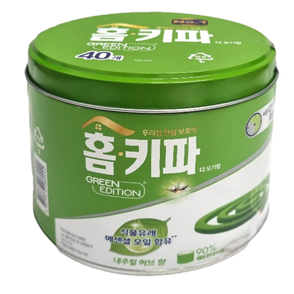 [오늘출발] 헨켈 홈키파 모기향 통 40P 내추럴허브향/모기 파리 나방 벌레퇴치 살충제
