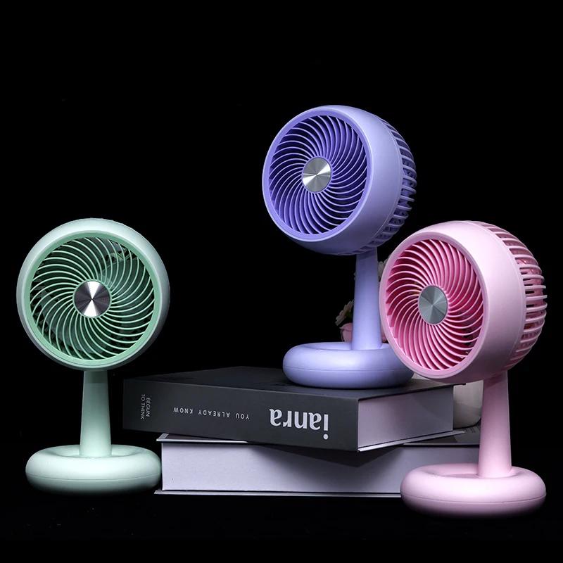 탁상용 선풍기 USB 무선 충전 쁘띠 데스크 팬 3단계 바람 설정 강력한 기능 바닥 공간 무료 다양한 색상 선