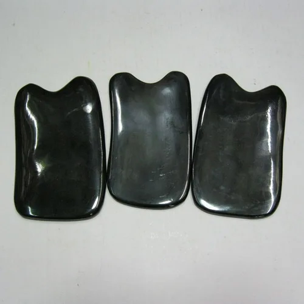 전통 침술 마사지 도구 바디 경락 두꺼운 Guasha 보드 100% 버팔로 혼 스크래핑 키트 무료 배송 로트당 5