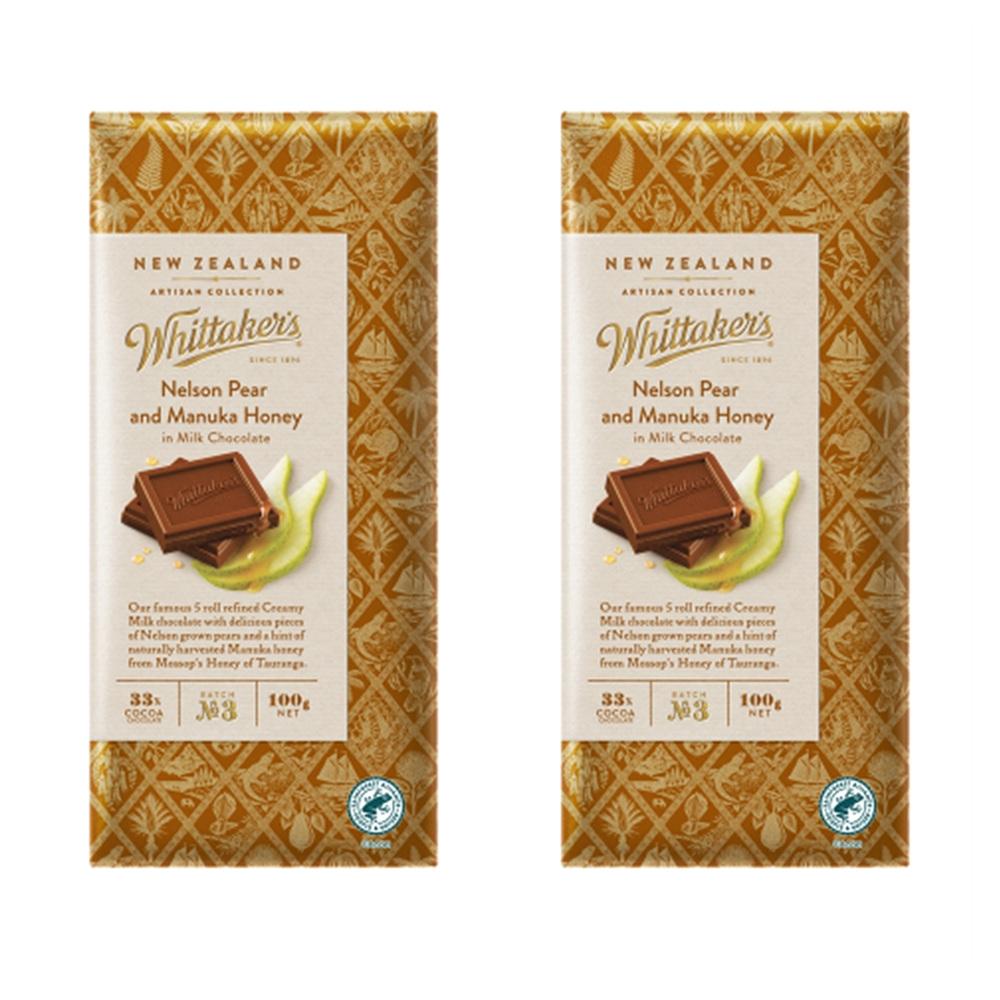 휘태커스 넬슨 피어 앤 마누카 허니 초콜릿 100g Whittakers Nelson Pear  Manuka Honey Chocolate Block