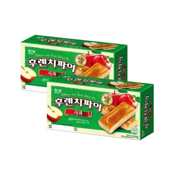해태제과 (셀러허브)무료배송 해태 후렌치파이 사과 192g 2각 안심포장 (S10703652)
