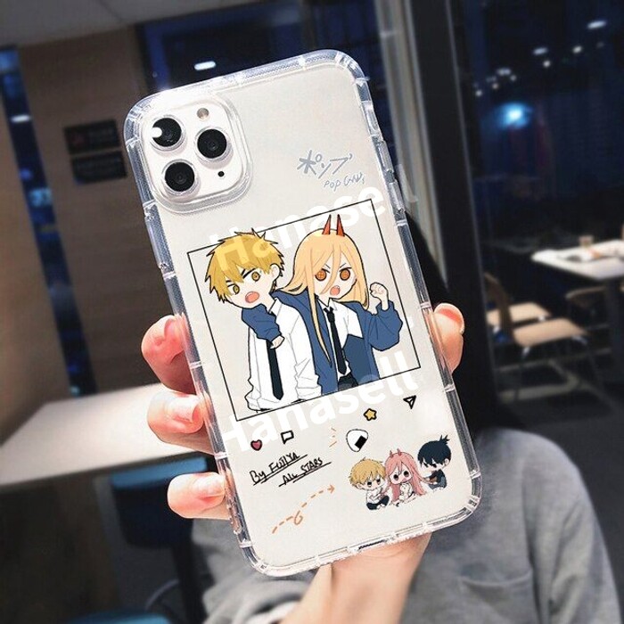 [오늘출발] 체인소맨 애니메이션 게임 굿즈 휴대폰 스마트폰 케이스 아이폰 1112프로-A/아이폰 SE 2020용