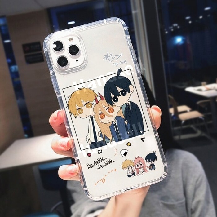 [오늘출발] 체인소맨 애니메이션 게임 굿즈 휴대폰 스마트폰 케이스 아이폰 1112프로-E/아이폰 SE 2020용