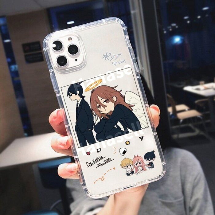 [오늘출발] 체인소맨 애니메이션 게임 굿즈 휴대폰 스마트폰 케이스 아이폰 1112프로-C/아이폰 SE 2020용