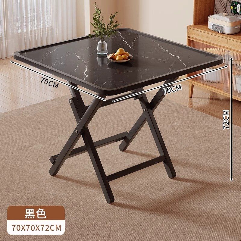 접이식 마작테이블 게임 포커 홀덤 탁자 휴대용 고스톱 보드게임 간이 원목 식탁 B. 70x72 블랙