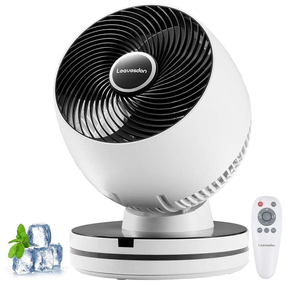 [오늘출발] 침실용 0dB 조용한 15.75인치 테이블 팬 12단속 12시간 타이머 자동 온도 제어 진동 팬 데스크 팬 홈 오피