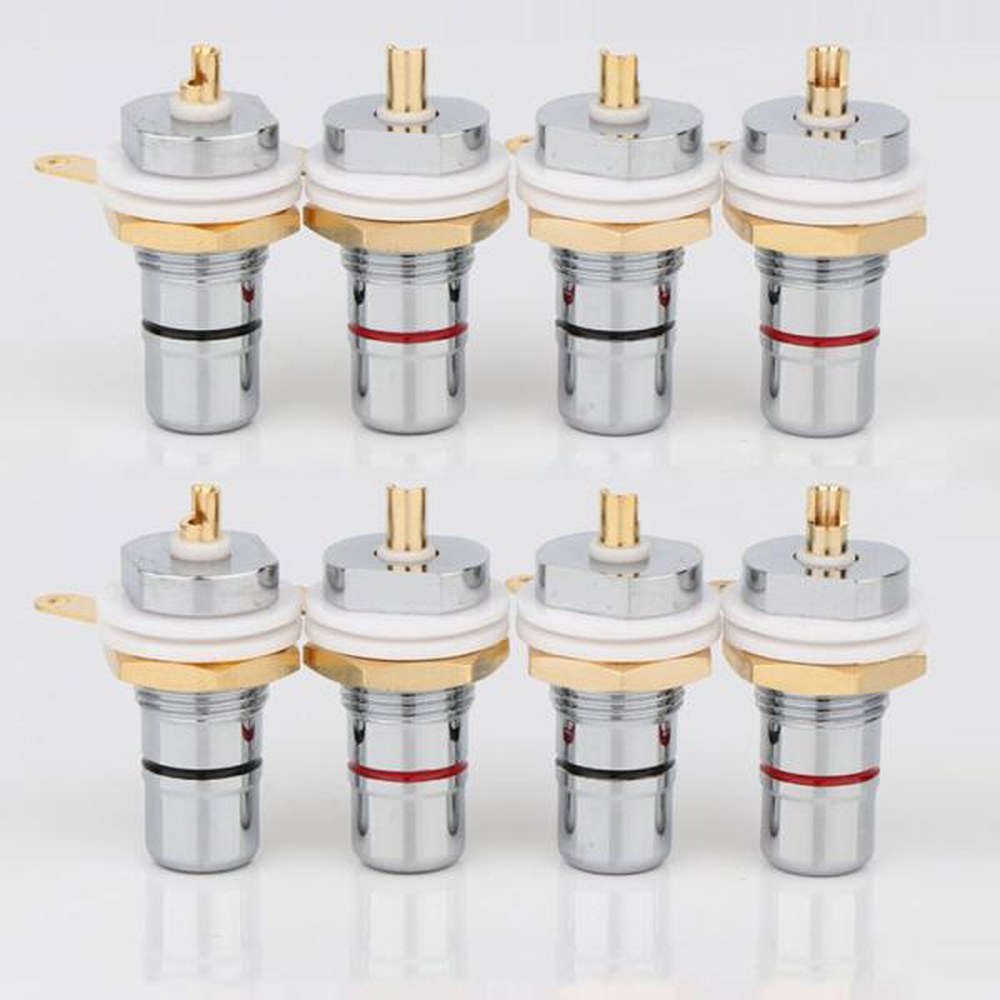 [오늘출발] RCA 소켓 섀시 커넥터 하이 금도금 러그 어댑터 패널 벌크 CMC 사이클 꼬다리dac