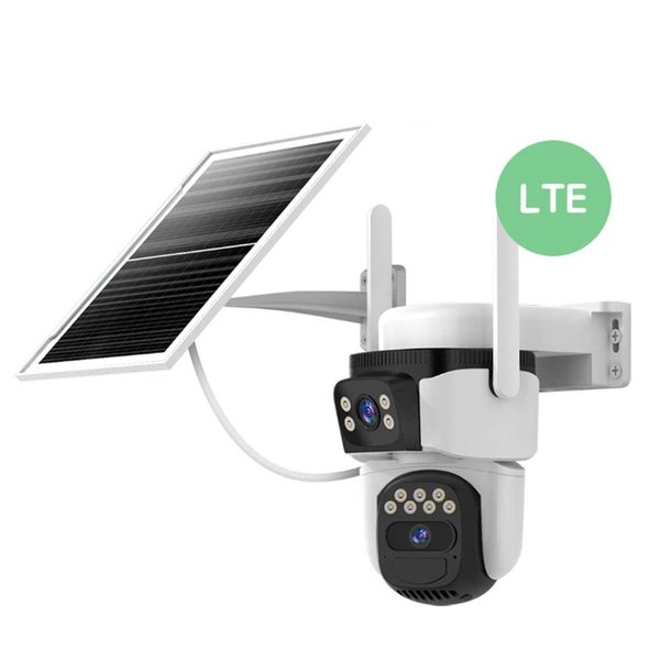 (BITRO)태양광 충전식 실외용 CCTV 카메라 / 듀얼렌즈 / LTE 유심 지원 / 동작감지 실시간 모니터링