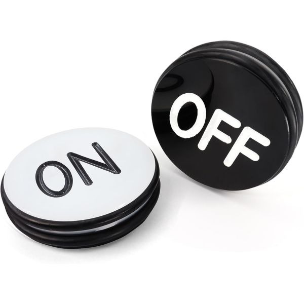 GSE 3 양면 카지노 등급 아크릴 크랩스 포커 나이트 파티용 퍽 버튼 ONOFF 2팩