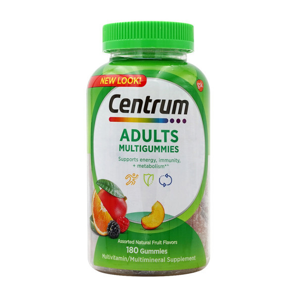 [해외] 센트룸 Centrum 멀티구미 어덜트 성인 종합 멀티 비타민 어쏘티드 과일 맛 180 구미 센트룸