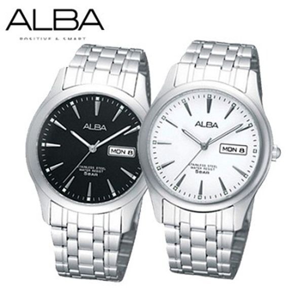 (핫트랙스)ALBA 正品 알바 남성용 메탈시계 AXND53X1 (4종택1)