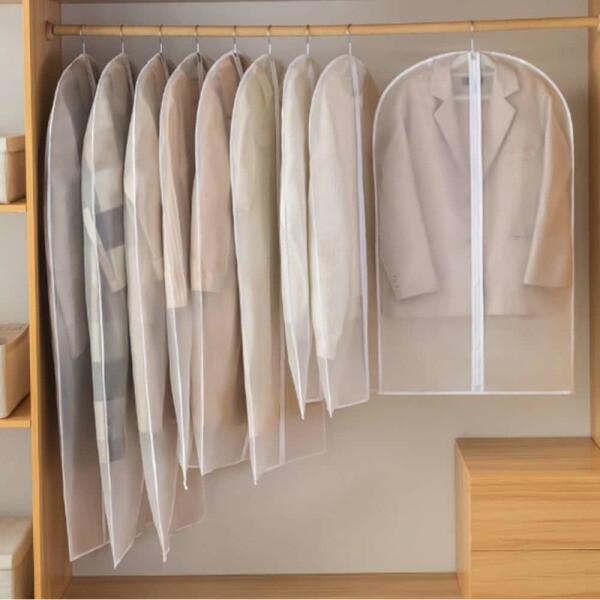 정리 방수 투명 옷걸이 헹거 방지 의류 먼지 peva 소재 보관 옷 행거 보호 덮게 덮개 카바 싸개 비닐 커버
