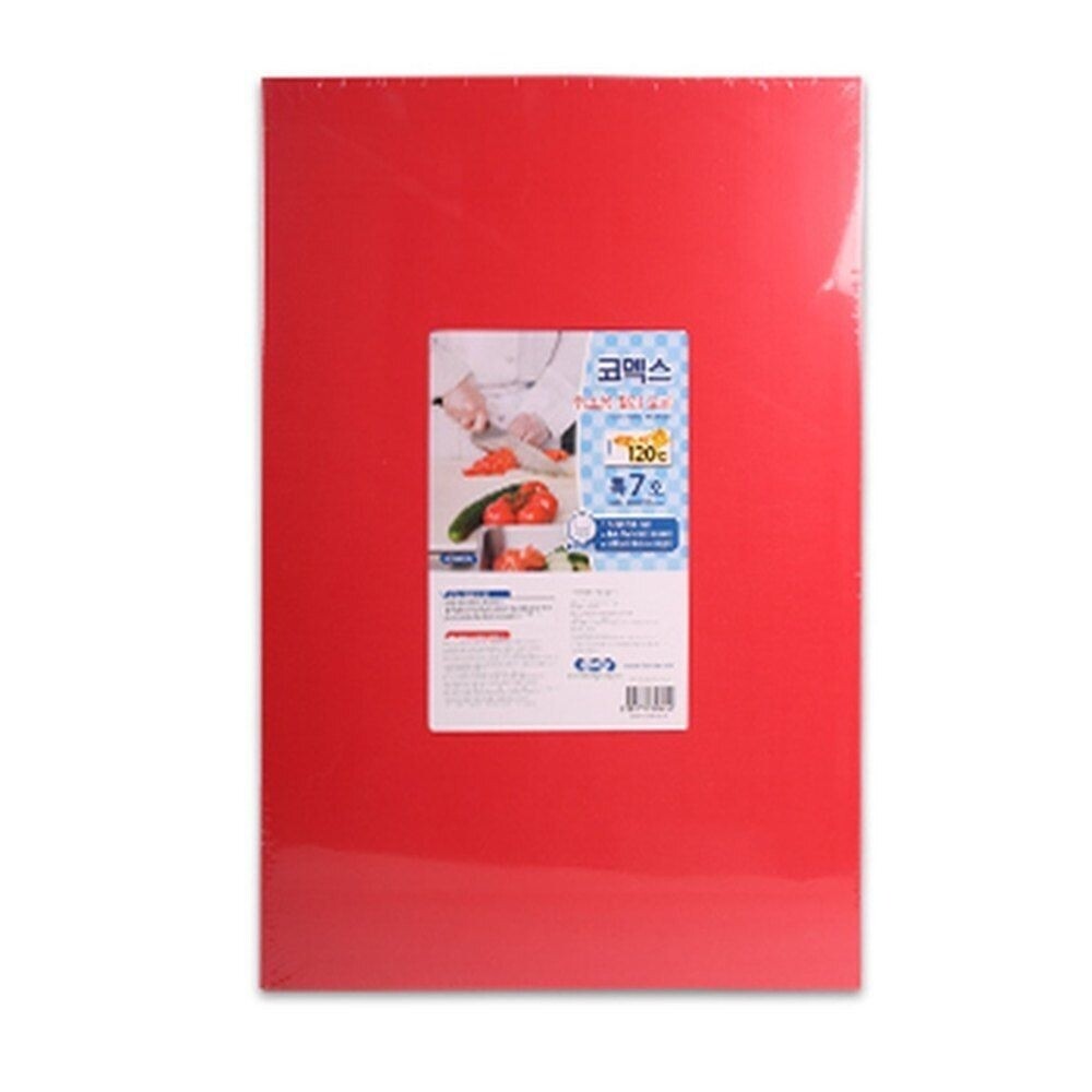 코멕스 업소용도마 특7호(적색)/손질/칼국수/단단한/칼라/회/낚시/씽크/절단/세프/닭/회집/다용도/컬러