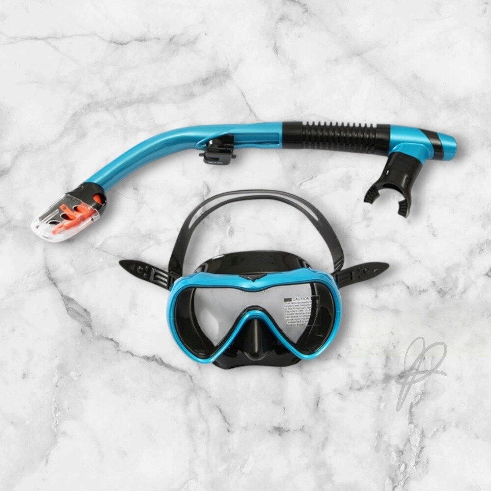 [오늘출발] 베스트피플 아로마 물놀이 스노클링 세트(블루) 수영 여름 수영훈련 잠수수경
