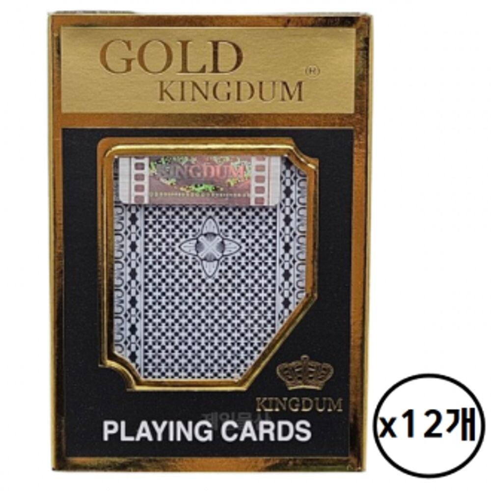 골드킹덤 트럼프 카드 12개/게임/놀이/플레잉/포커/카지노/도둑잡기/바카라/블랙잭/원카드/조커뽑기