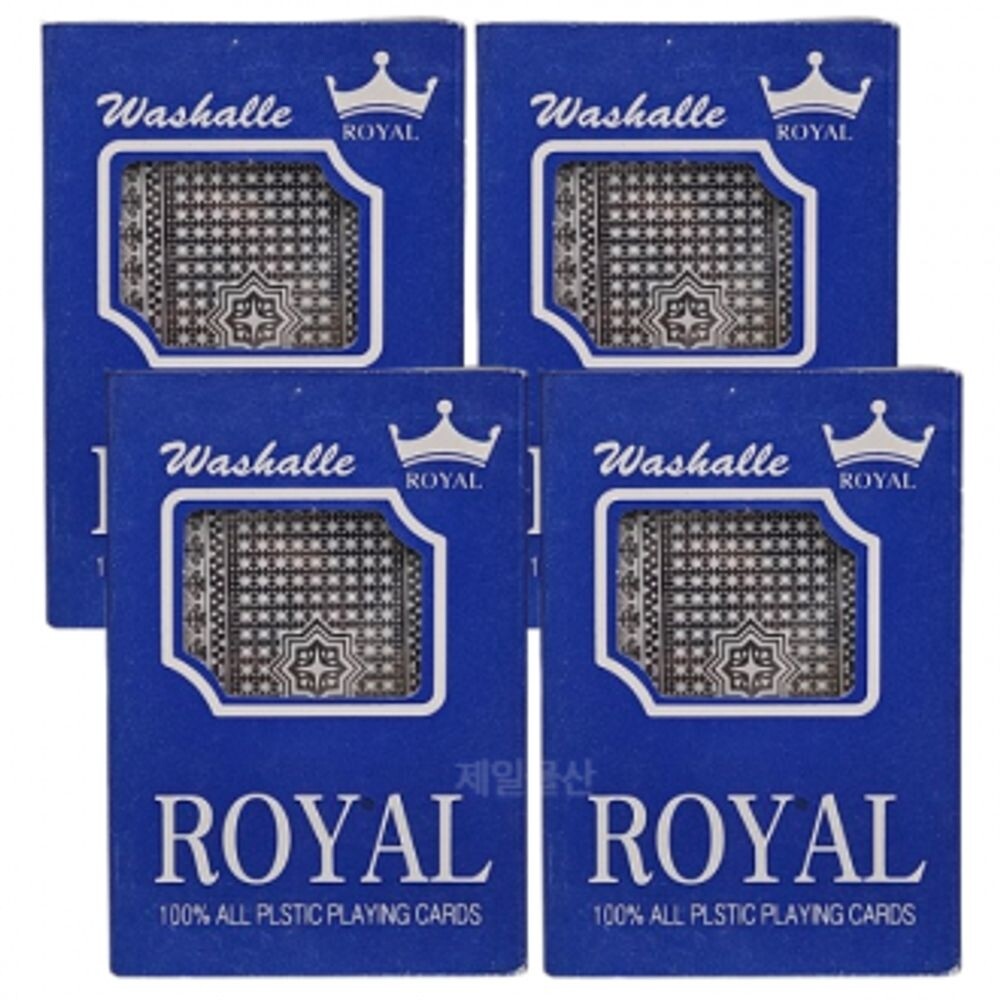 고급 로얄 트럼프카드 4개/카드/게임/놀이/플레잉/포커/카지노/도둑잡기/바카라/블랙잭/원카드/조커뽑기