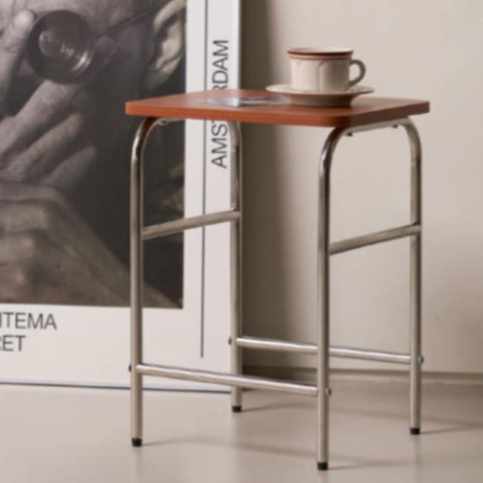 하우스레시피 바인 미니 스툴 인테리어 의자 우드