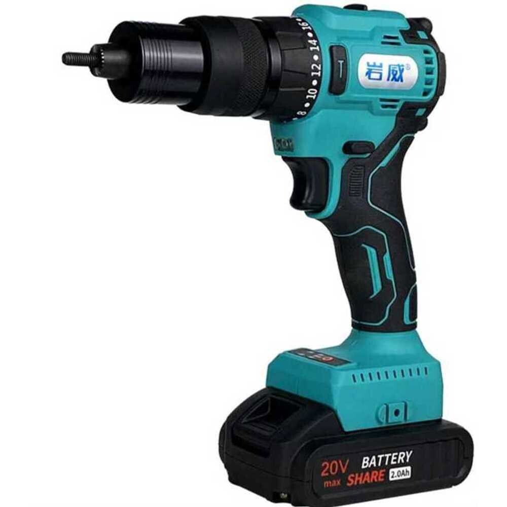 [오늘출발] 전동 너트 드릴 핸드리베트기 M3 리벳팅 리베트기 무모터 무브러시 21V