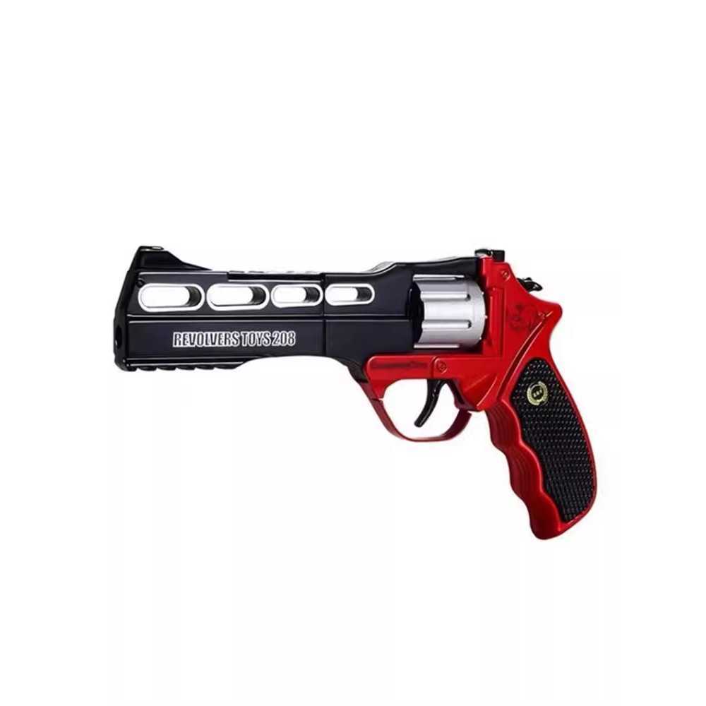 리볼버 장난감총 러시안룰렛 금속 완구 총기 사운드 소품 코스튬