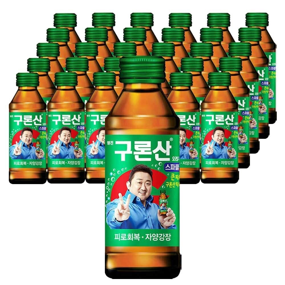 구론산 스파클링 영진 구론산 스파클링 오리지날 150ML x 30병/에너지/음료/드링크/자양강장/기능성/병드링크/선물/피로