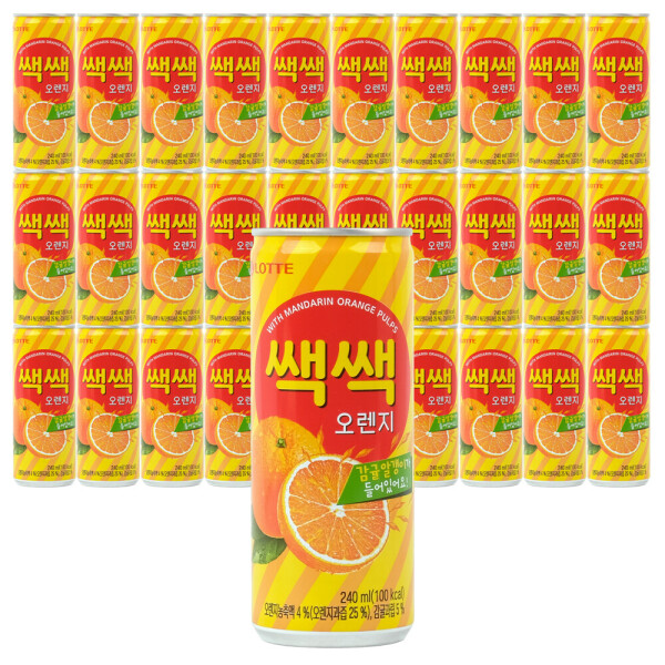 롯데칠성 롯데 쌕쌕 오렌지 주스 240ml 30개