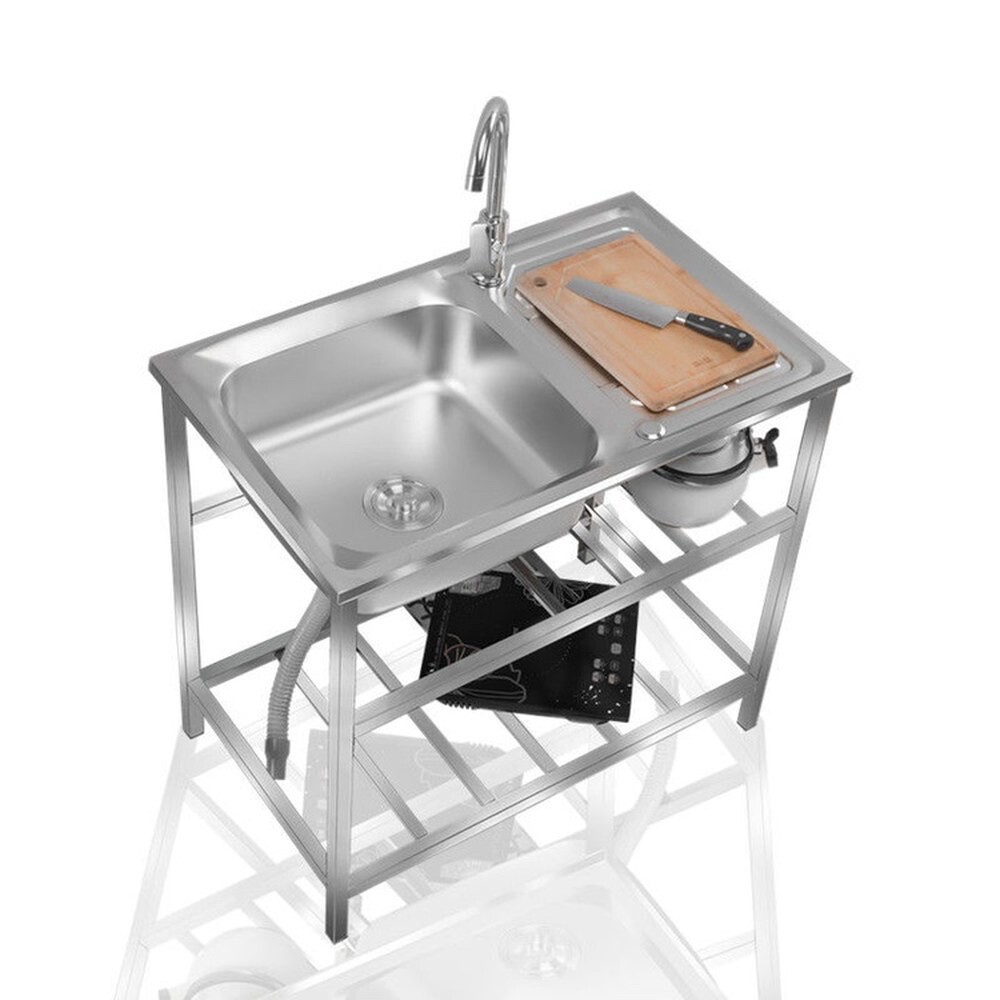 [오늘출발] 간이 씽크대 개수대 조리대 세면대 주방 세트 주방개수대 스테인리스 농막 22902