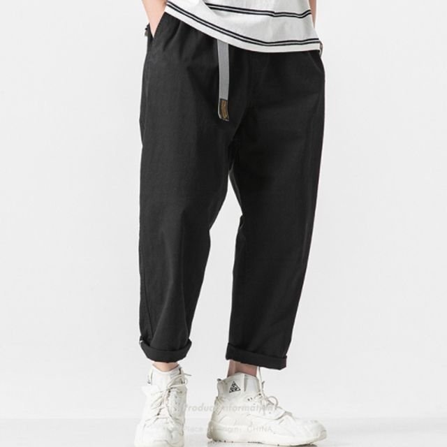 팬츠 캐주얼바지 데님 와이드 트레이닝 레저팬츠 (WFI0OOV)